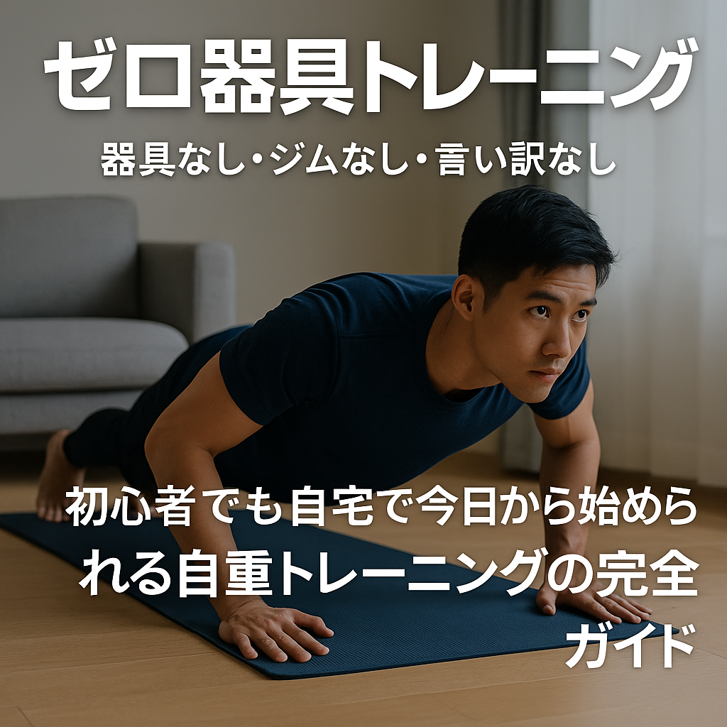 【今日から家でOK】器具なしで始める初心者向け自重トレーニング入門